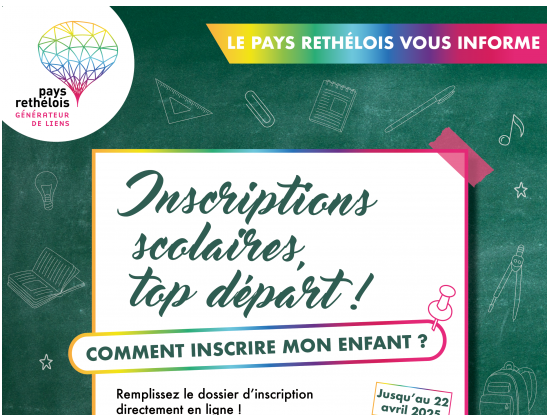 Lancement des inscriptions scolaires pour la rentrée 2025-2026 !